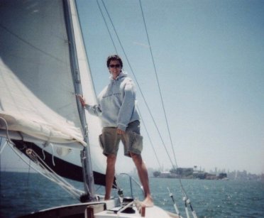 Sailing on wind power in San Francisco Bay