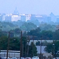 View of the capital from the top of my hill