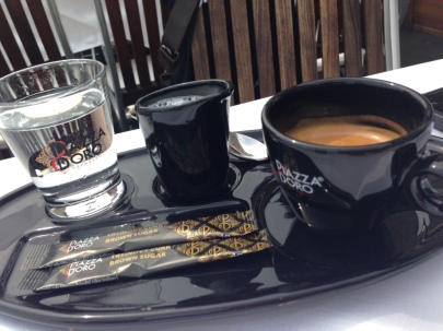 Best way to start the day. Coffee in Prague